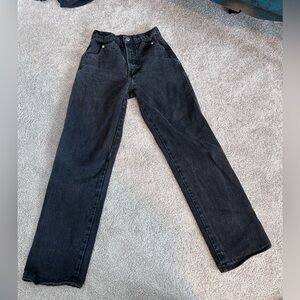 Authentic Rockies Jeans Wear Vintage Western Cowboy Washed Black Jeans Size 25